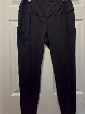 Torrid Active TRU Full-Length Side Pocket Leggings Black Size 1 Or Extra LG..